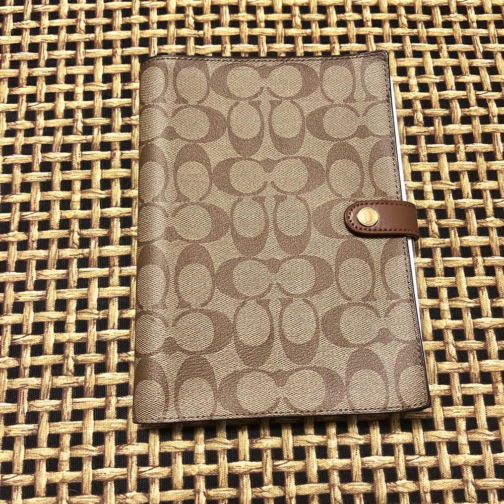 !!!SOLD!!! Coach Notebook in Signature Canvas
